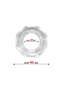 Anillo para el Pene Super Flexible Poligonal 22 cm Transparente