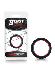 Anillo para el Pene 100 Silicona Solida 36 cm Rojo y Negro