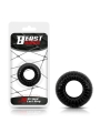 Anillo para el Pene Striped Super Flexible y Resistente 19 cm Negro