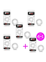 Pack 41 Anillo para el Pene Striped Flexible Transparente 19 cm