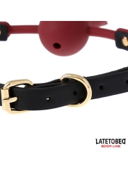 Mordaza Bola Transpitable con Adorno de Rosa Ajustable 47 56 cm