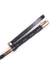 Fusta Clasica Negro y Dorado Tamano Viaje