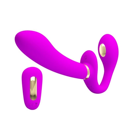 Thunderbird Vibrador para Parejas sin Arnes con Control Remoto