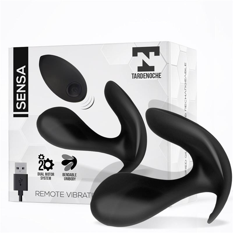 Sensa Estimulador Control Remoto USB SIlicona Liquida Negro