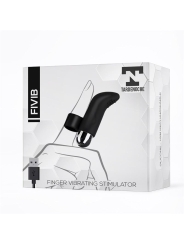 Fivib Estimulador de Dedo USB Silicona Negro