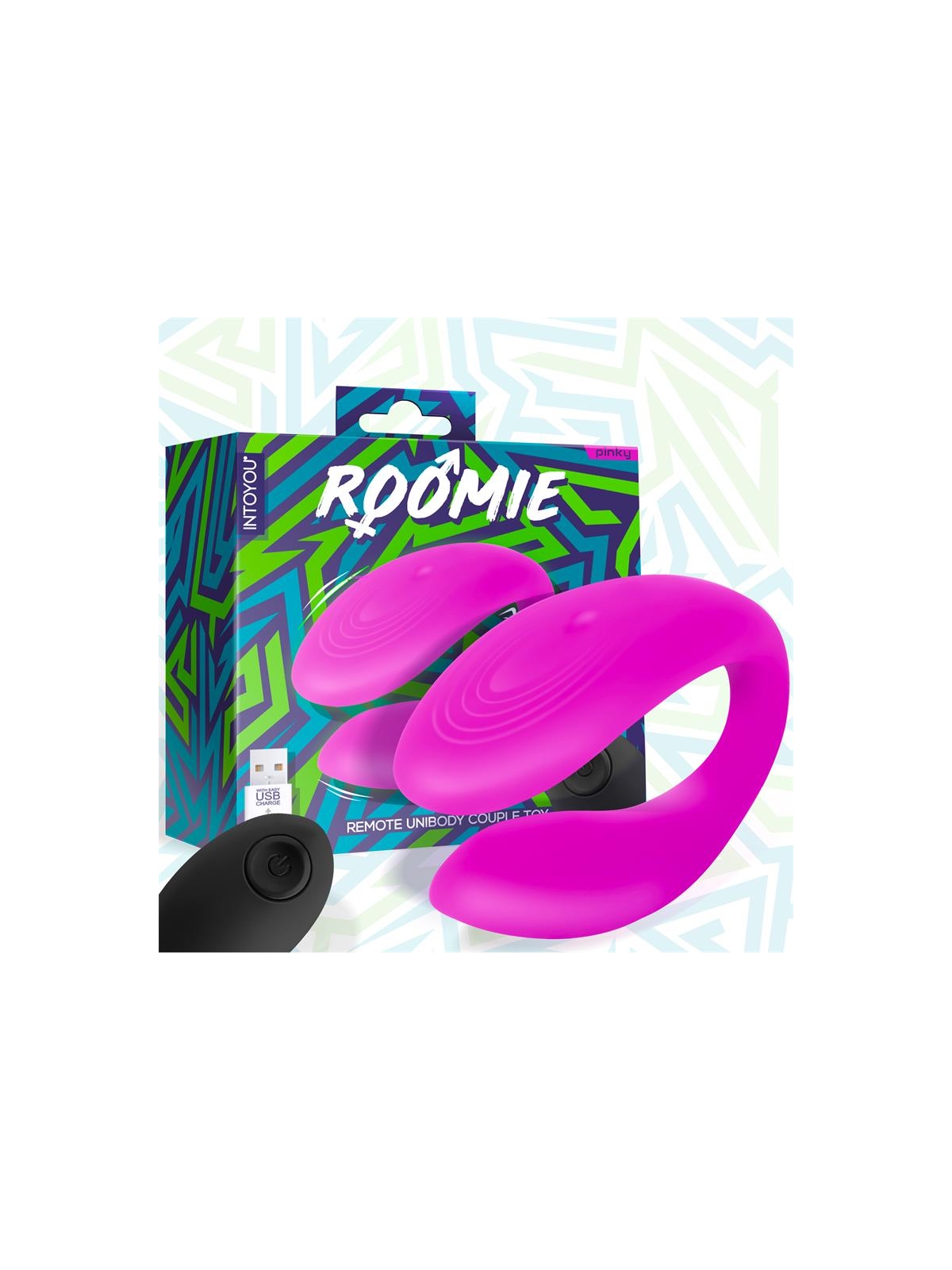 Roomie Vibrador para Parejas Silicona Liquida Unibody Control Remoto USB