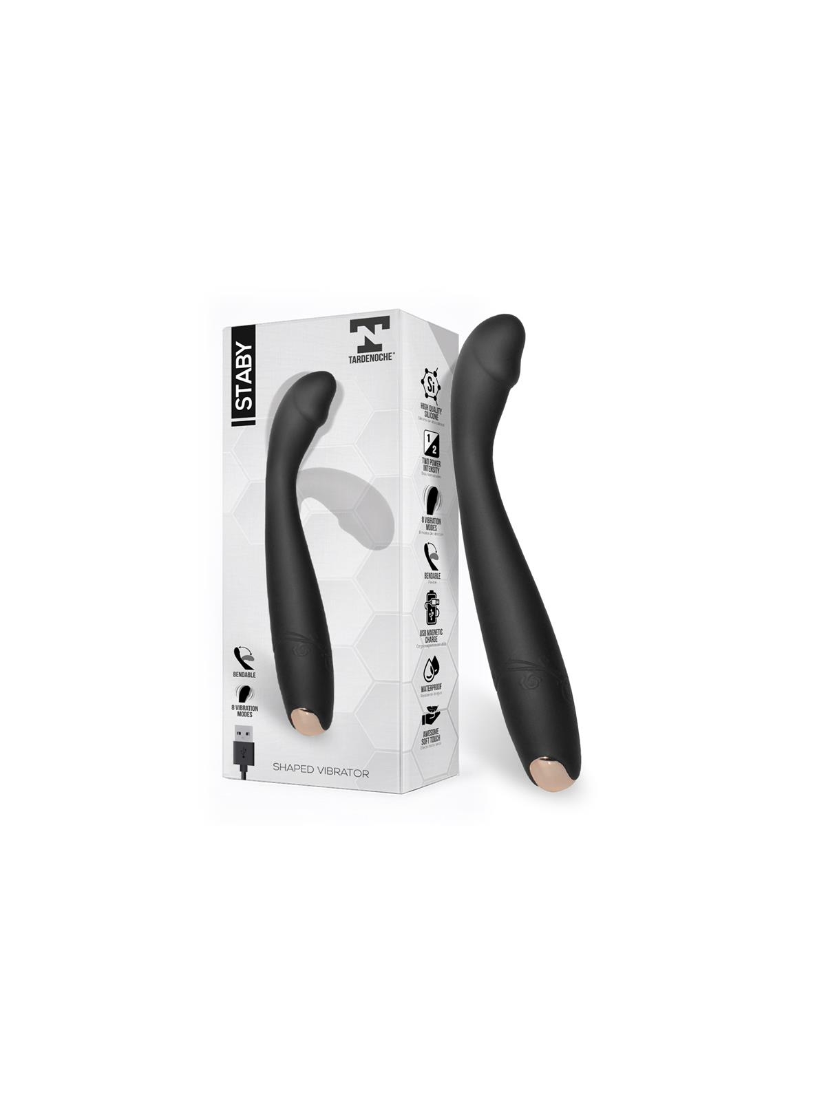 Staby Vibrador Silicona Flexible Bendable