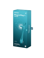 Plug Play 1 Vibrador Anal Flexible Azul