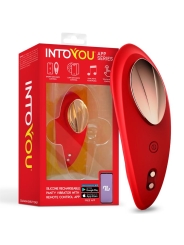 Vibrador de Braguita con APP Silicona Rojo