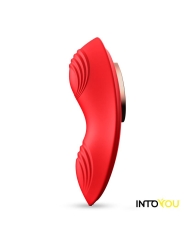 Vibrador de Braguita con APP Silicona Rojo