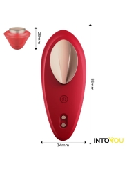 Vibrador de Braguita con APP Silicona Rojo