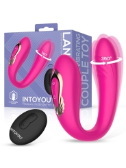 Lanty Vibrador para Parejas con Oscilacion 360º y Control Remoto