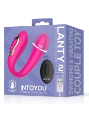 Lanty Vibrador para Parejas con Oscilacion 360º y Control Remoto