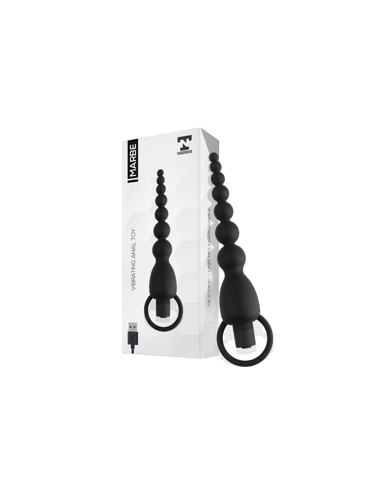 Marbe Cadena Anal con Vibracion USB Silicona