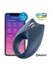 Royal One Anillo Vibrador con APP Azul