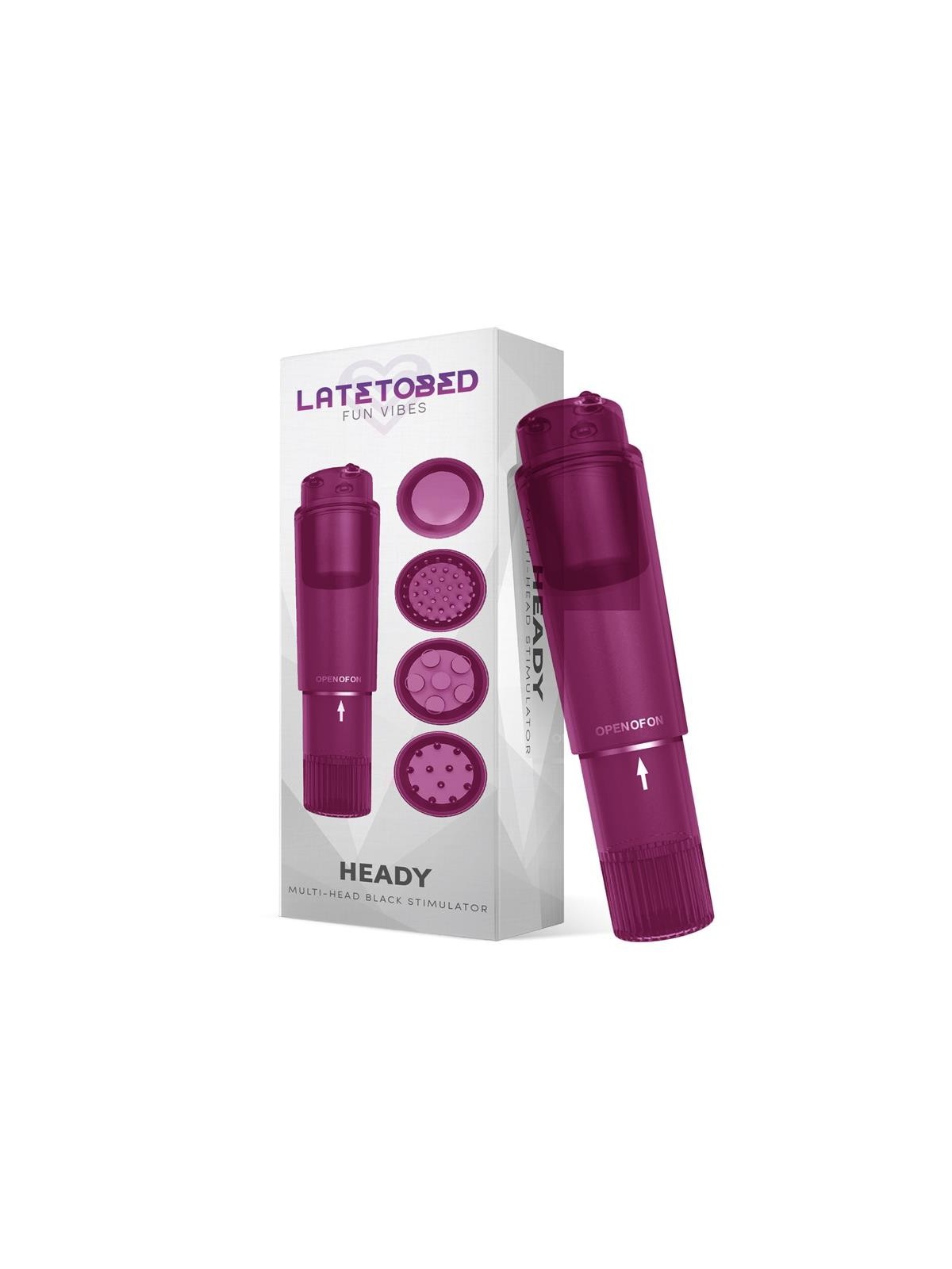 Heady Estimulador con 4 Cabezales Purpura