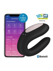 Vibrador para Parejas con APP Double Joy Negro