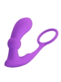 Warren Plug Anal y Anillo para el Pene con Vibracion y Pulsacion a Control Remoto