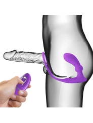 Warren Plug Anal y Anillo para el Pene con Vibracion y Pulsacion a Control Remoto