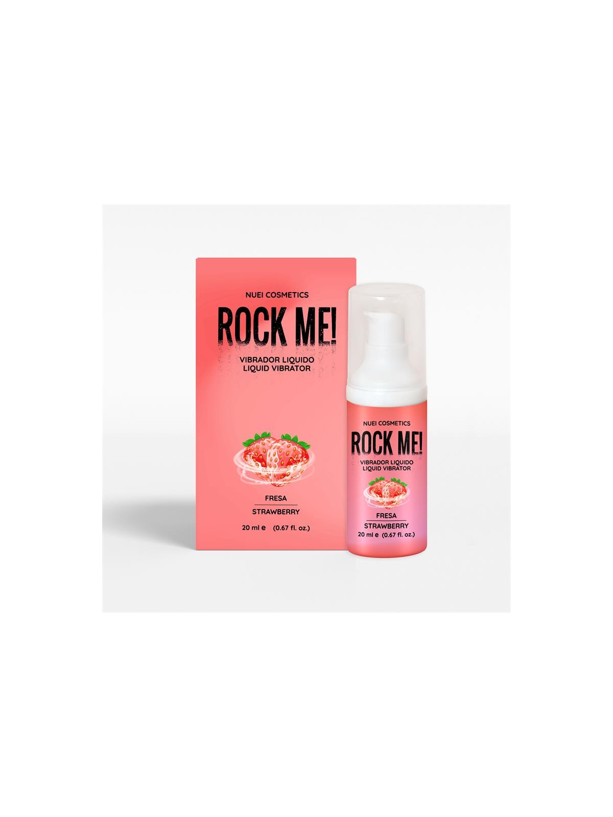 Rock Me Vibrador Liquido Fresa 20 ml