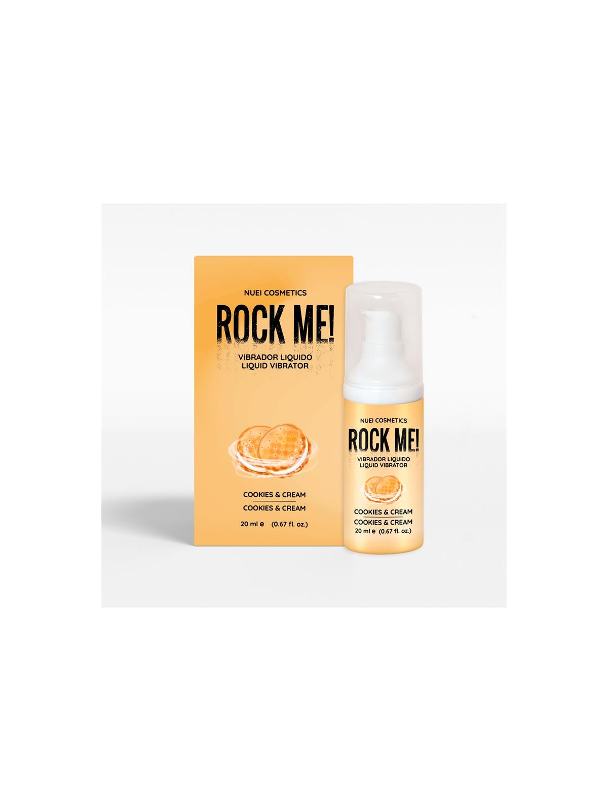 Rock Me Vibrador Liquido Cookies and Cream 20 ml