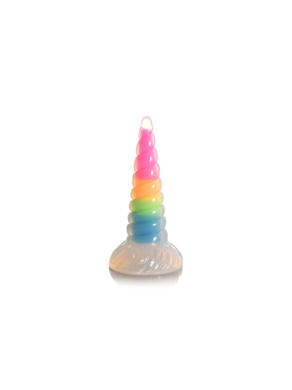 Dildo Luminiscente Rainbow Brilla en la Oscuridad