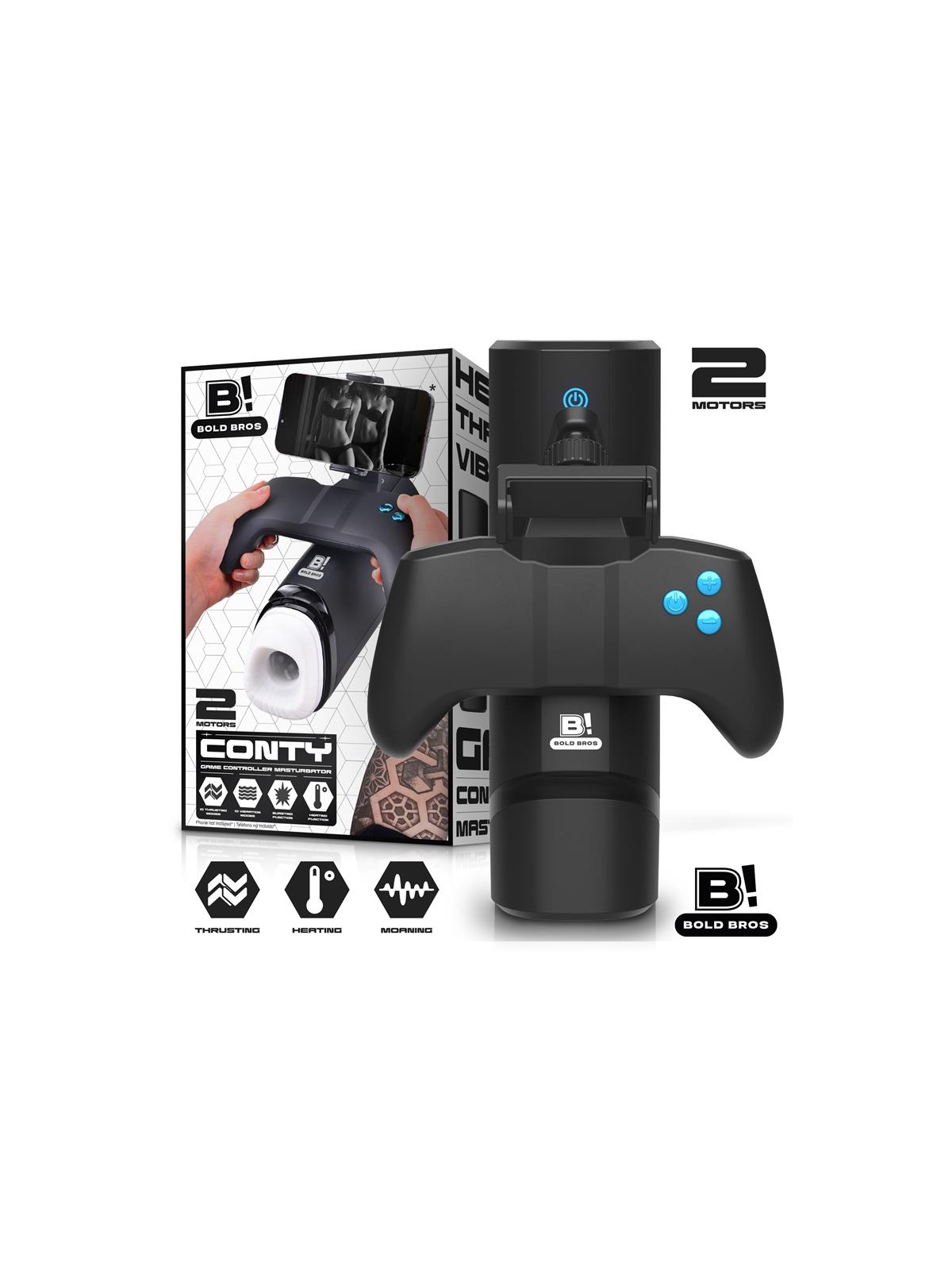 Conty Masturbador con Thrusting Vibracion y Calor Game Controller