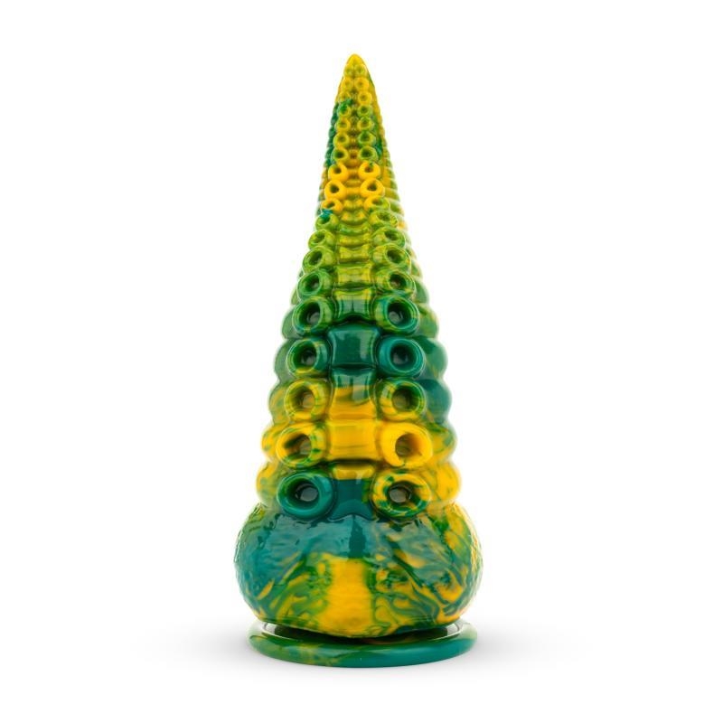 Dildo Tentacle Delight Green and Yellow