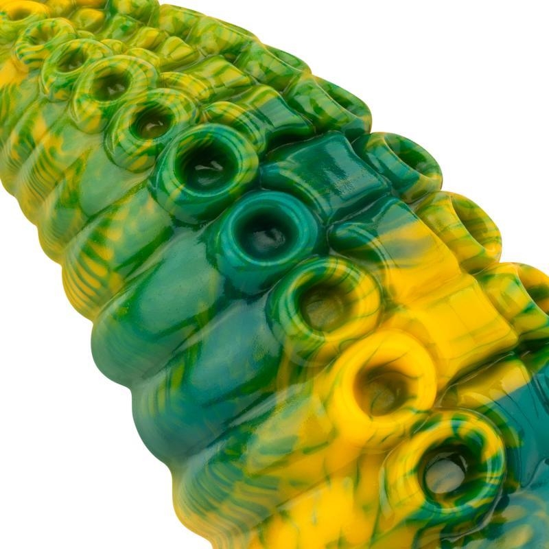 Dildo Tentacle Delight Green and Yellow