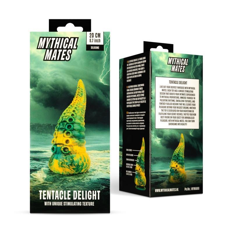 Dildo Tentacle Delight Green and Yellow