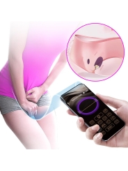 Abner Huevo Vibrador con App Lila