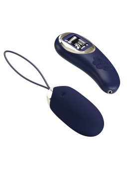 Mina Huevo Vibrador con Control Remoto Pantalla Digital Azul