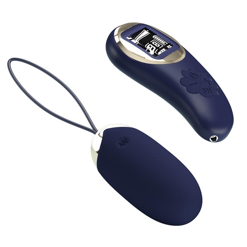 Mina Huevo Vibrador con Control Remoto Pantalla Digital Azul Mina Huevo Vibrador con Control Remoto Pantalla Digital Azul