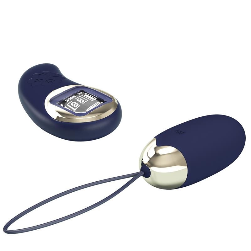 Mina Huevo Vibrador con Control Remoto Pantalla Digital Azul Mina Huevo Vibrador con Control Remoto Pantalla Digital Azul