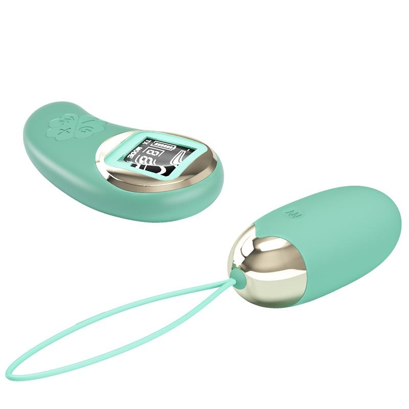 Mina Huevo Vibrador con Control Remoto Pantalla Digital Verde Mina Huevo Vibrador con Control Remoto Pantalla Digital Verde