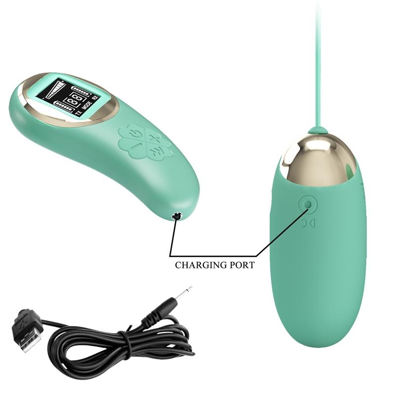 Mina Huevo Vibrador con Control Remoto Pantalla Digital Verde Mina Huevo Vibrador con Control Remoto Pantalla Digital Verde