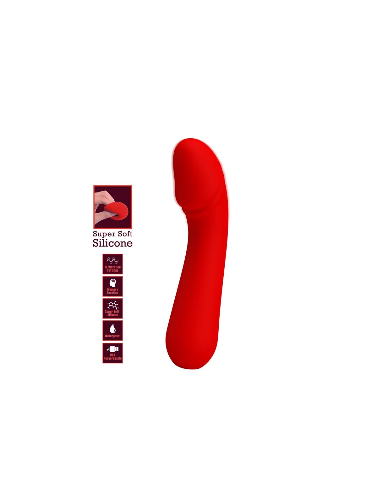 Cetus Vibrador Rojo