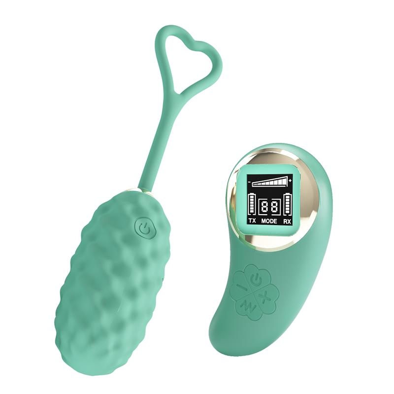 Vivian Huevo Vibrador con Control Remoto Pantalla Digital Verde Vivian Huevo Vibrador con Control Remoto Pantalla Digital Verde