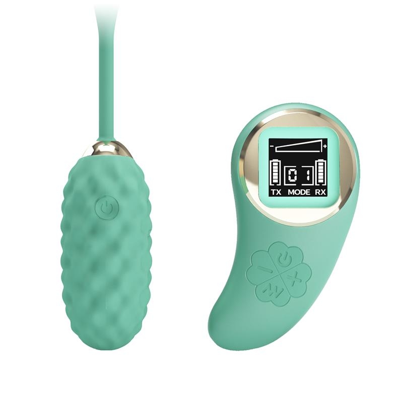 Vivian Huevo Vibrador con Control Remoto Pantalla Digital Verde Vivian Huevo Vibrador con Control Remoto Pantalla Digital Verde