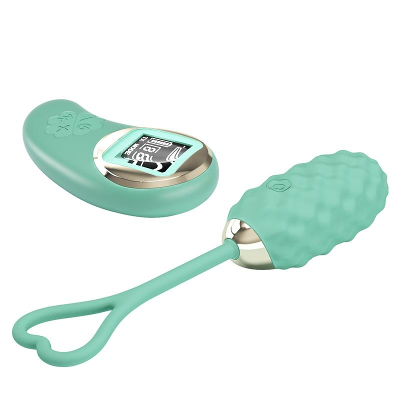 Vivian Huevo Vibrador con Control Remoto Pantalla Digital Verde Vivian Huevo Vibrador con Control Remoto Pantalla Digital Verde