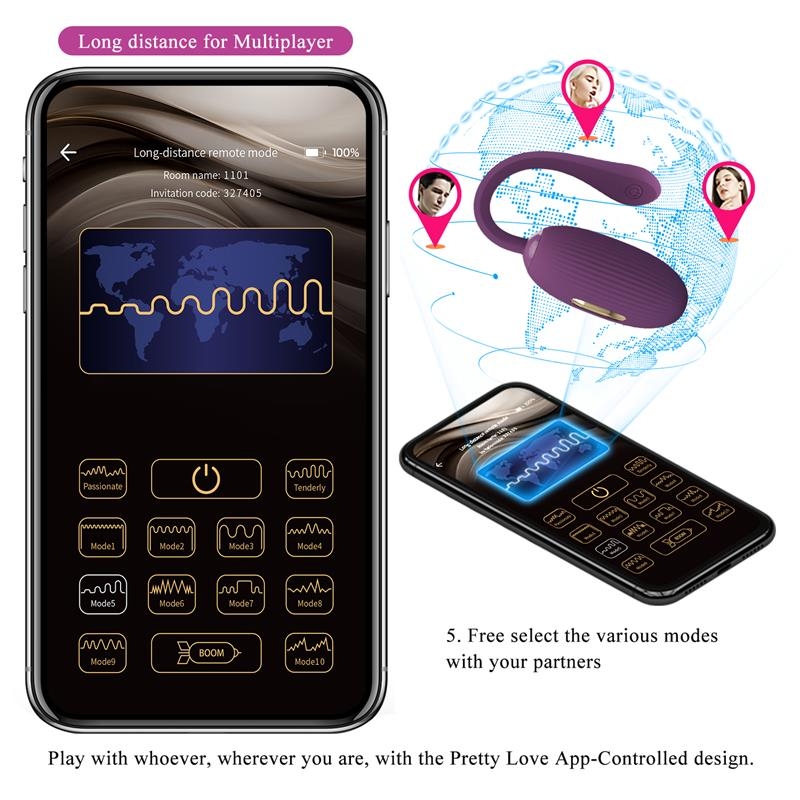 Doreen Huevo Vibrador con Electro Shock y App Doreen Huevo Vibrador con Electro Shock y App