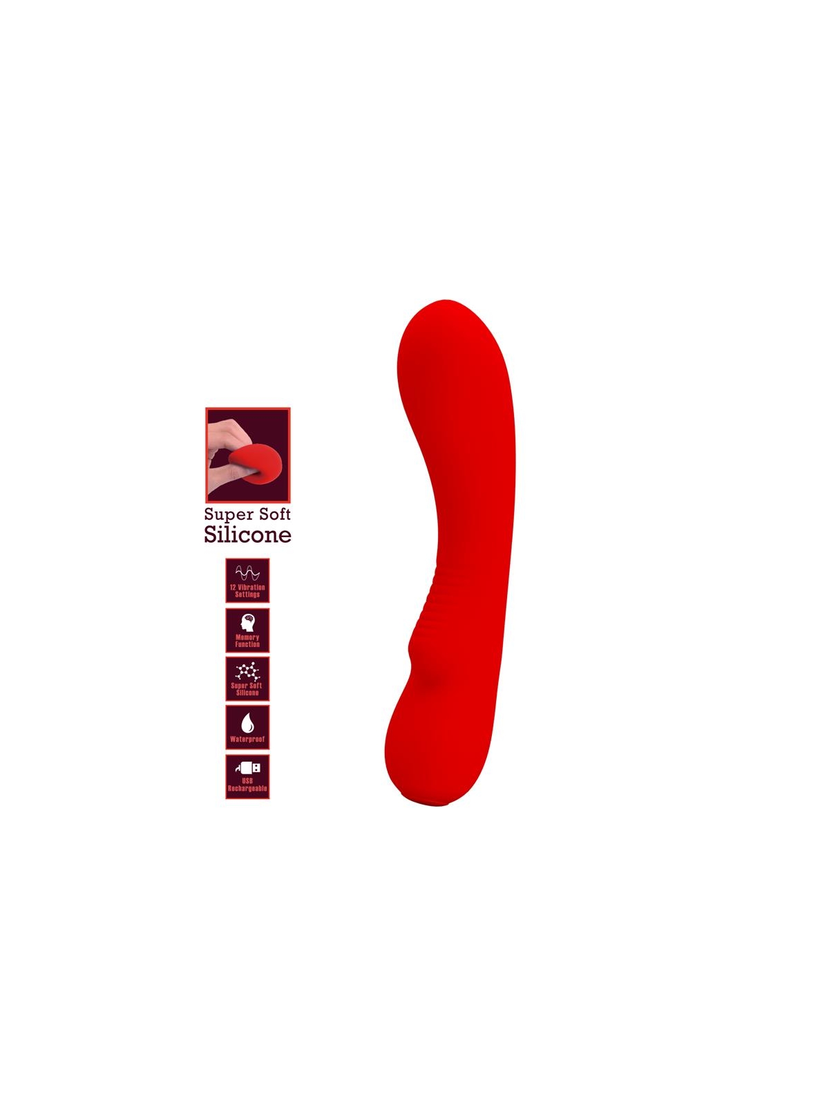 Prescott Vibrasor USB Silicona Rojo