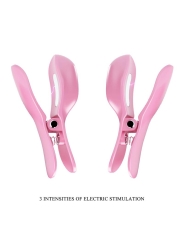 Surprise Box Huevo Vibrador y Pinzas para Pezones con Electro Estimulacion Rosa