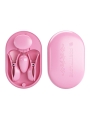 Surprise Box Huevo Vibrador y Pinzas para Pezones con Electro Estimulacion Rosa