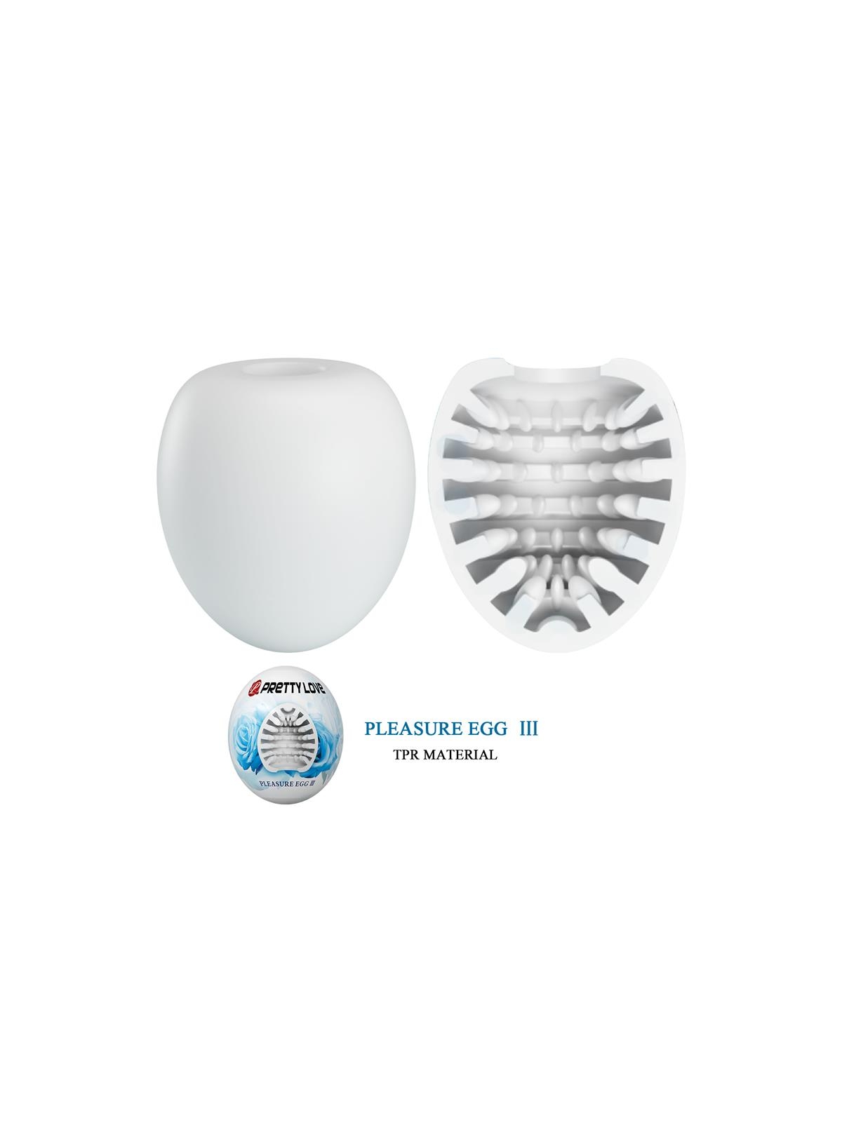 Huevo Masturbador Pleasure Egg III Blanco