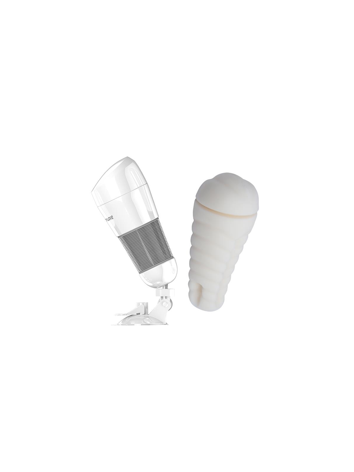 Masturbador con Vibracion Hedy Blanco Vagina