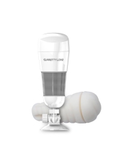 Masturbador con Vibracion Hedy Blanco Vagina