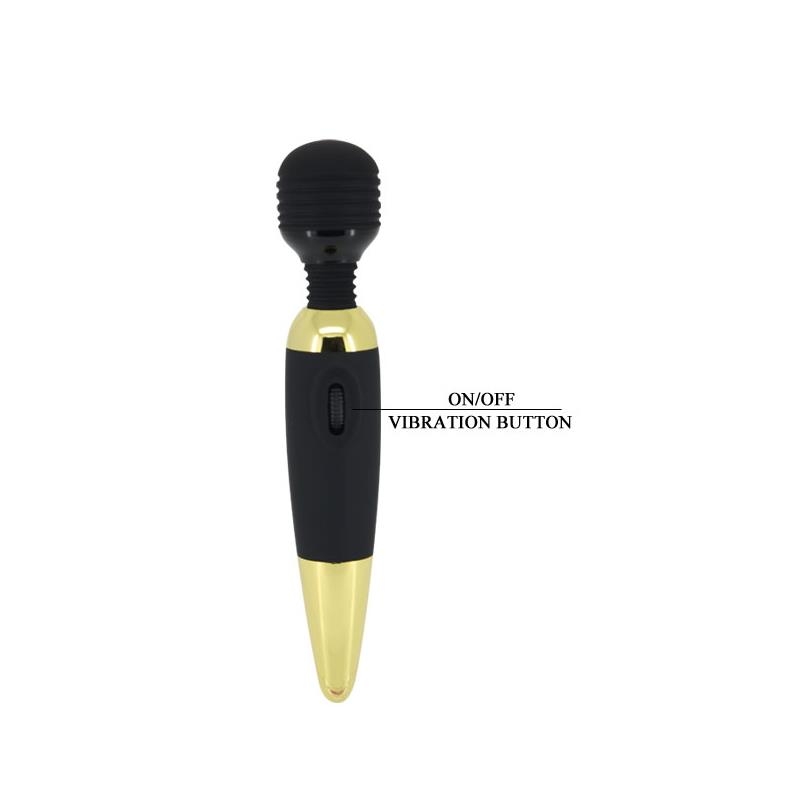 Pretty Love Masajeador Power Wand Negro y Dorado Pretty Love Masajeador Power Wand Negro y Dorado