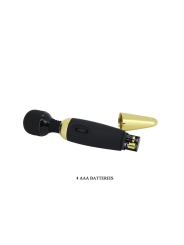 Pretty Love Masajeador Power Wand Negro y Dorado