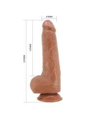 Dildo con Testiculos y Piel Deslizante 233 cm